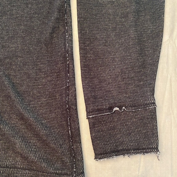 Affliction Mens Distressed Grunge Sweater- 2XL Reversible Dark vs Light Gray - Picture 5 of 12